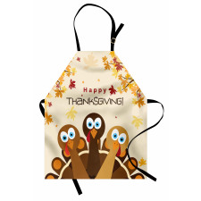 Autumn Leaves Animals Apron