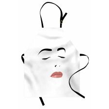 Sleeping Woman Face Apron