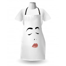 Sleeping Woman Face Apron