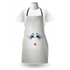 Dreamy Eyes Red Lips Apron