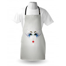 Dreamy Eyes Red Lips Apron