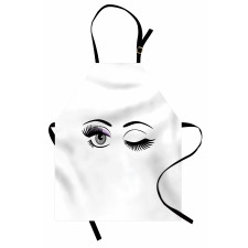 Flirting Winking Woman Apron