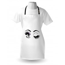 Flirting Winking Woman Apron