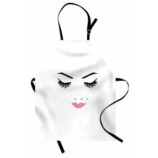 Pink Lips Makeup Beauty Apron