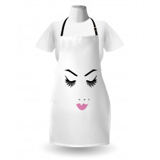 Pink Lips Makeup Beauty Apron