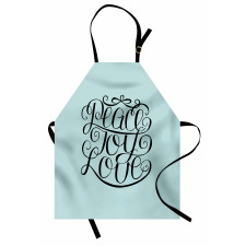 Peace Love Joy Lettering Apron