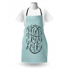 Peace Love Joy Lettering Apron