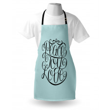 Peace Love Joy Lettering Apron