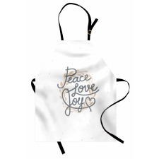 Lettering Love Joy Words Apron