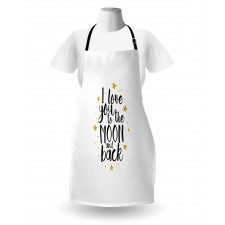 Doodle Stars and Words Apron