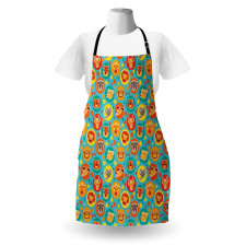 Comic Fun Faces Apron