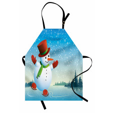 Skating Happy Cartoon Apron