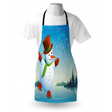 Skating Happy Cartoon Apron