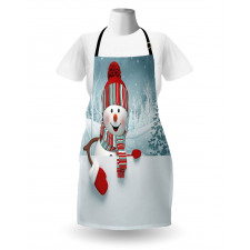 Smiling 3D Mascot Trees Apron