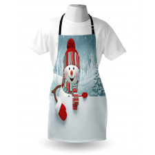 Smiling 3D Mascot Trees Apron