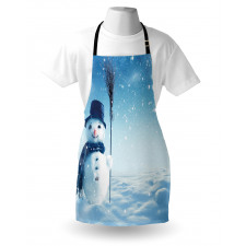 Wintry Land Snowy Cold Apron