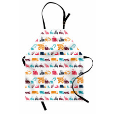 Colorful Trucks Apron