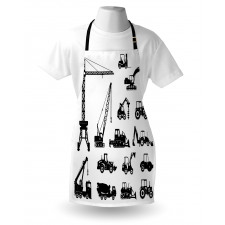 Black Trucks Set Apron