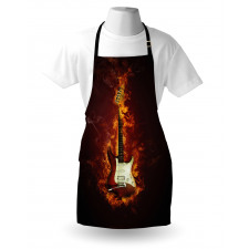 Instrument in Flames Apron