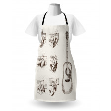 Sketch Chords Flamenco Apron