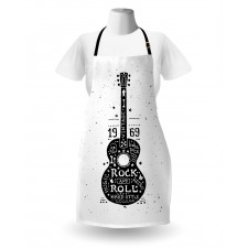 Grunge Look Rock 'n' Roll Apron