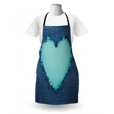 Denim Heart Love Apron