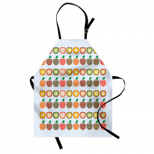 Retro Polka Dots Colorful Apron