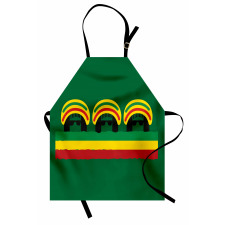 Reggae Themed Hat Apron