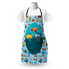 Cartoon Airplanes Apron