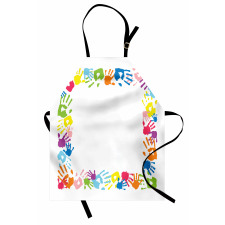 Colorful Handprints Apron