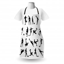 Football Silhouettes Apron