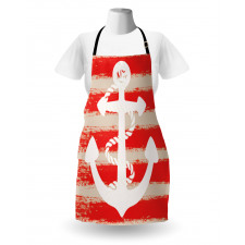 Rope Stripes Nautical Apron