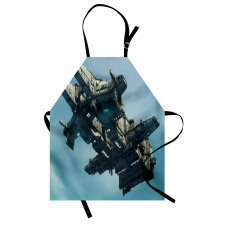 Sci Fi Alien Ship UFO Apron