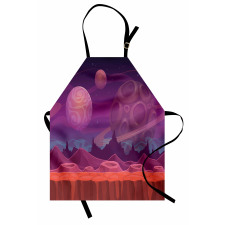 Alien Dreamy Landscape Apron