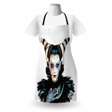 Gothic Lady Hair Horns Apron