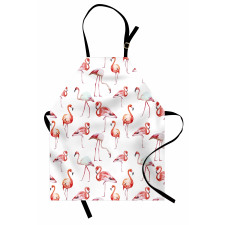 Exotic Birds Pattern Apron