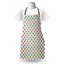 Lively Colored Fun Circles Apron
