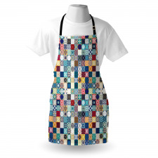 Ornate Patchwork Motif Apron