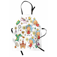 Cartoon Princess Motif Apron