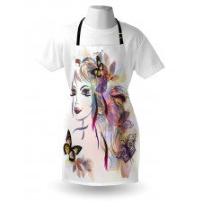 Butterflies with Girl Apron