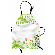 Blossoming Stripes Apron