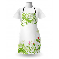 Blossoming Stripes Apron