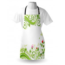 Blossoming Stripes Apron