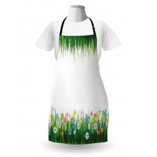 Grass and Flowers Apron