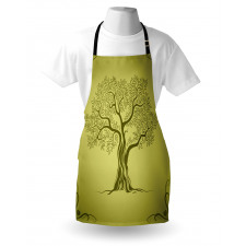 Olive Tree Pattern Apron