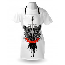 Gothic Guitar Wings Apron