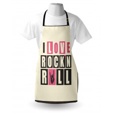 Retro Slogan Grunge Apron