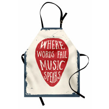 Musical Slogan Pick Apron