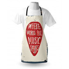 Musical Slogan Pick Apron