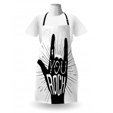 You Rock Words Art Apron